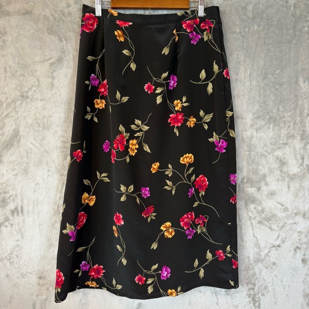 Vintage 90s Jaclyn Smith Floral Midi Skirt Wmn’s XL
